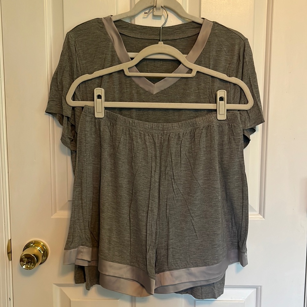 gray pajama set